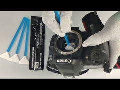 Camera sensor cleaning swab