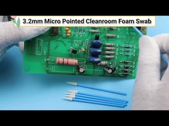 Pp rigides collent l'écouvillon aigu pointu de Cleanroom d'ESD d'astuce de mousse d'éponge pour le nettoyage d'usine