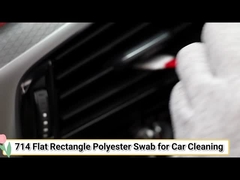 714 Lint libre Dacron carré plat bâtonnet de nettoyage nettoyage de voiture écouvillon en polyester pour salle blanche