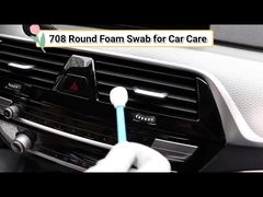 708 Essuie-glace en mousse à manche longue en mousse ronde pour le nettoyage de précision