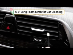 Swab en mousse à poignée étendue bleu/vert/noir avec poignée longue de 165 mm