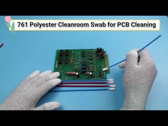 Longue poignée 6,6 pouces PP Green Stick Polyester à pointe Swab électronique propre