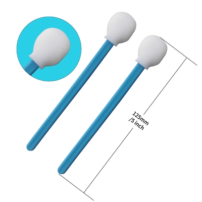 écouvillons jetables d'astuce de mousse de longueur totale de 125mm sans les fibres TX708