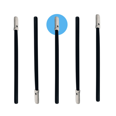 écouvillon principal de mousse de Cleanroom de petite éponge non pelucheuse de 3.2mm avec la poignée noire