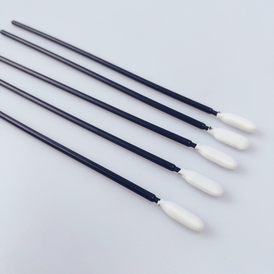 L'éponge ouverte Q de cellules de Cleanroom non pelucheux incline la longue poignée noire 6,5"