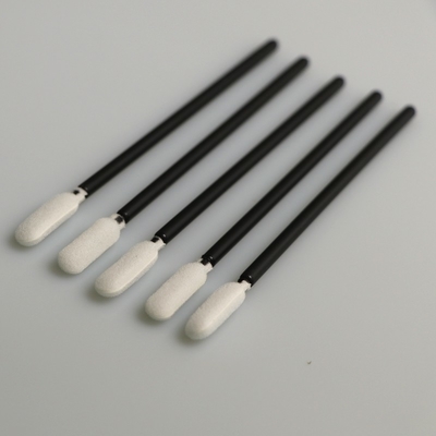 Bâton de nettoyage d'éponge noire de poignée non pelucheux pour le Cleanroom