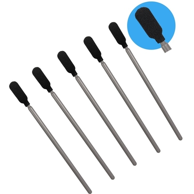 Noir de nettoyage 3,6" de bâton de pp d'éponge non pelucheuse rigide de Cleanroom