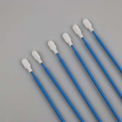 6,5" long polyester non pelucheux de poignée tamponne le nettoyage de tergal de palette de Cleanroom