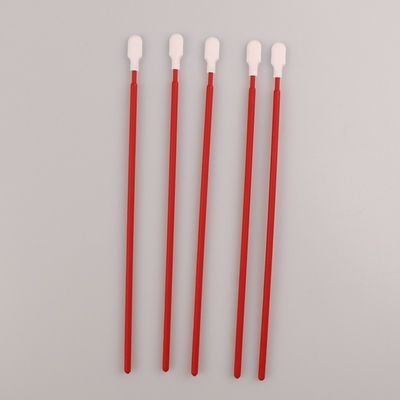 long écouvillon d'astuce de polyester de Cleanroom de poignée de 165mm pour le nettoyage de carte PCB