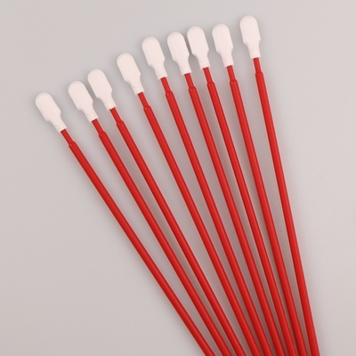 long écouvillon d'astuce de polyester de Cleanroom de poignée de 165mm pour le nettoyage de carte PCB