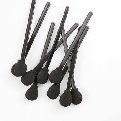 Écouvillon noir rond non pelucheux d'astuce de mousse d'éponge pour le nettoyage de voiture