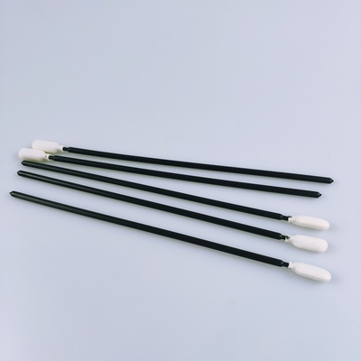 6,5" long écouvillon noir de mousse d'éponge de poignée de Cleanroom non pelucheux