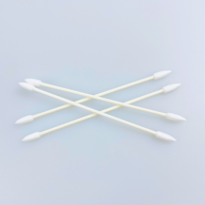 Double écouvillon incliné pointu de 3MM avec du coton épuré par bâton de papier