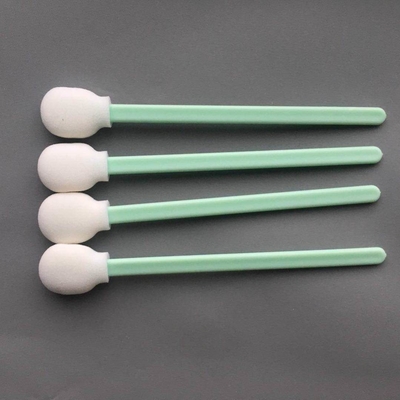 Écouvillon rond de nettoyage de mousse d'éponge de lucette pour le cleanroom non pelucheux