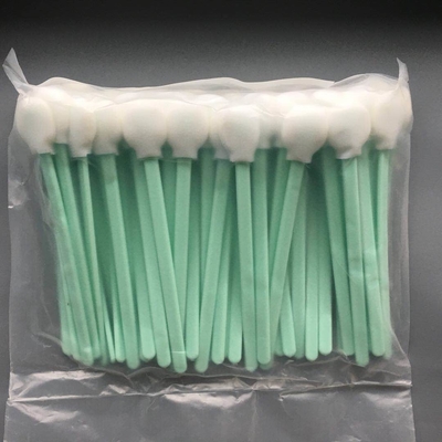 Écouvillon rond de nettoyage de mousse d'éponge de lucette pour le cleanroom non pelucheux