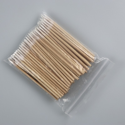 Salle blanche en bois pointue micro industrielle d'écouvillon de coton 1mm écologique