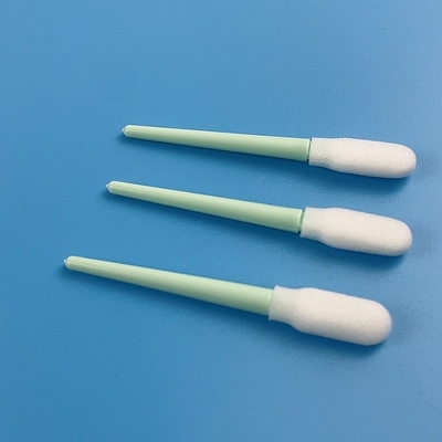 La grande tête d'astuce d'éponge font à écouvillon de mousse de polyuréthane le bâton court