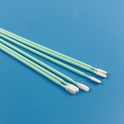 6,4" petit polyester tamponne le double bâton de nettoyage tricoté de tergal admis par échantillons