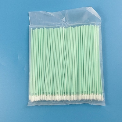 6,4" petit polyester tamponne le double bâton de nettoyage tricoté de tergal admis par échantillons