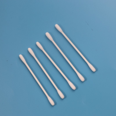 Tête ronde de nettoyage industrielle de tampon de coton de bâton de papier biodégradable grande