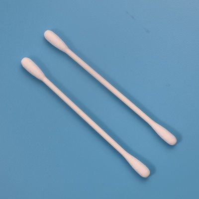 Tête ronde de nettoyage industrielle de tampon de coton de bâton de papier biodégradable grande