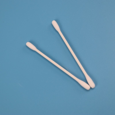 grands Qtips principaux ronds de tampon de coton de Cleanroom de 4.5mm biodégradables