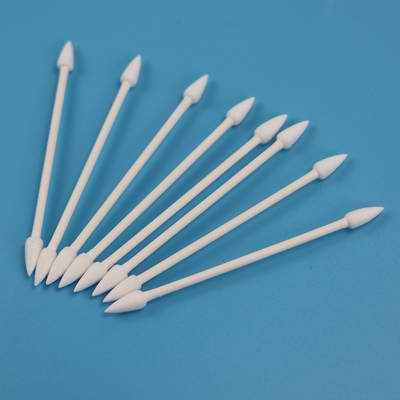 le double de papier biodégradable de bâton de 4.7mm a dirigé le tampon de coton de Qtips pour le Cleanroom