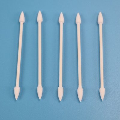 le double de papier biodégradable de bâton de 4.7mm a dirigé le tampon de coton de Qtips pour le Cleanroom