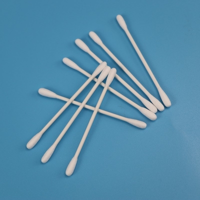 Double coton principal rond Bud Swab For Cleanroom de Qtips de bâton de papier biodégradable