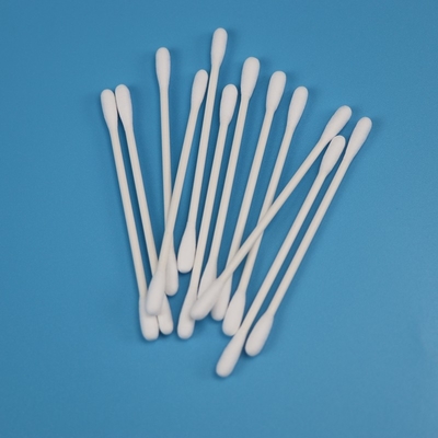 Double coton principal rond Bud Swab For Cleanroom de Qtips de bâton de papier biodégradable