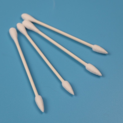 Rond de papier enveloppé individuel de bâton et tampon de coton aigu pour le soin personnel