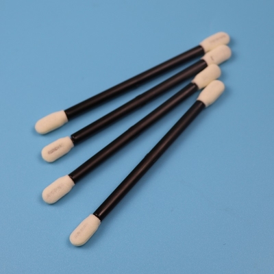 Le double Cleanroom fini d'astuce de mousse de poignée noire tamponnent non pelucheux