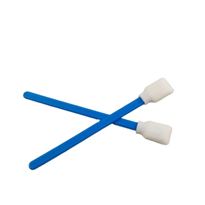 Le toner jetable nettoyant l'écouvillon de mousse d'unité centrale avec la poignée bleue et les pp collent