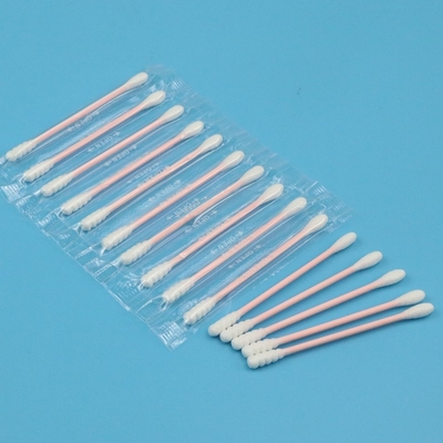 Rond enveloppé individuel qui respecte l'environnement et tampon de coton en spirale pour l'élimination de maquillage