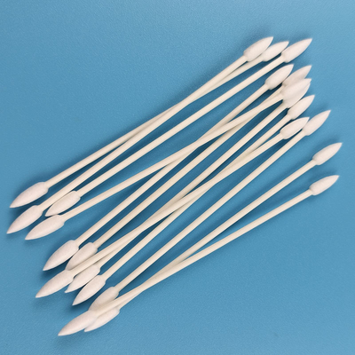 le double de papier écologique de bâton de 3mm a dirigé le tampon de coton cosmétique de Qtips pour l'élimination de maquillage