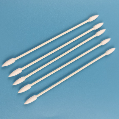 le double de papier écologique de bâton de 3mm a dirigé le tampon de coton cosmétique de Qtips pour l'élimination de maquillage