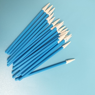 Swab en mousse pointue sans lingot avec poignée verte / rouge pour le nettoyage des Qtips électroniques