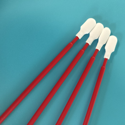 TX761 Non abrasif PP rouge Tête de pagaie à bâton en polyester écouvillons de nettoyage de PCB pour salle blanche