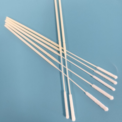 ABS Stick Flocked Nylon Swab Nasal Swab de collecte d'échantillons avec point de rupture enveloppé individuellement