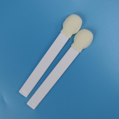 Écouvillons à tête en mousse à base de bâtonnet blanc en PP