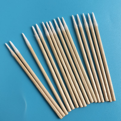 Bâtons en bois jetables à micro-points en coton pour le tatouage