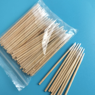 Bâtons en bois jetables à micro-points en coton pour le tatouage