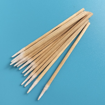 Bâtons en bois jetables à micro-points en coton pour le tatouage