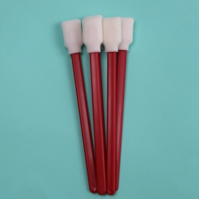 707 Lint libre rectangle éponge bâtonnet d'imprimante mousse écouvillons de nettoyage avec poignée rouge