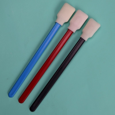 707 Lint libre rectangle éponge bâtonnet d'imprimante mousse écouvillons de nettoyage avec poignée rouge
