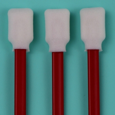 707 Lint libre rectangle éponge bâtonnet d'imprimante mousse écouvillons de nettoyage avec poignée rouge