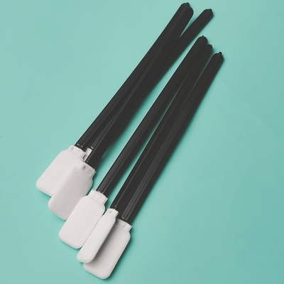 Manche noire Dacron Stick Plate Carré Salle blanche Polyester 714 Swab sans lingot