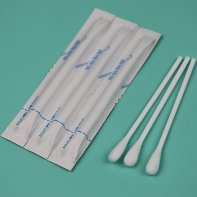 Manche en plastique pré-humidifiée Qtips Applicateur de coton médical avec alcool
