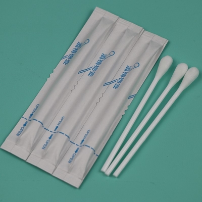 Manche en plastique pré-humidifiée Qtips Applicateur de coton médical avec alcool