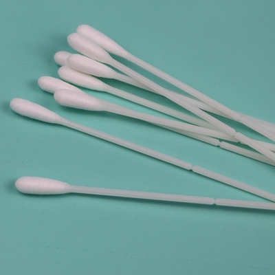 150 mm ABS Stick Cotton Bud Swab Swab de collecte de spécimens oraux avec point de rupture